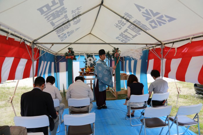 福岡県福津市02　注文住宅建築現場リポート①　～地鎮祭～