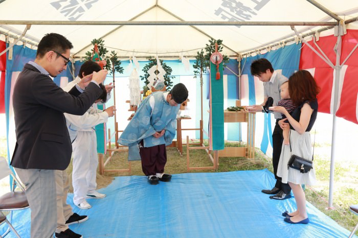 福岡県福津市02　注文住宅建築現場リポート①　～地鎮祭～