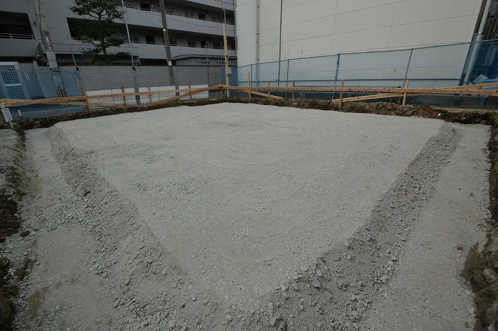 「福岡市中央区03」注文住宅現場リポート②【基礎工事】【遣り方】