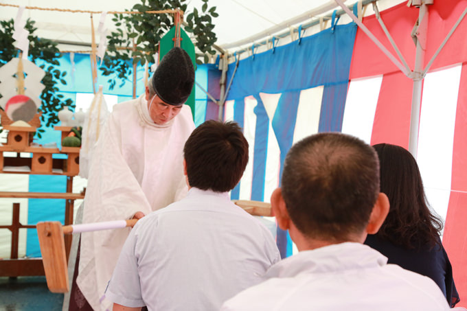 福岡県糸島市02　注文住宅建築現場リポート①　～地鎮祭～