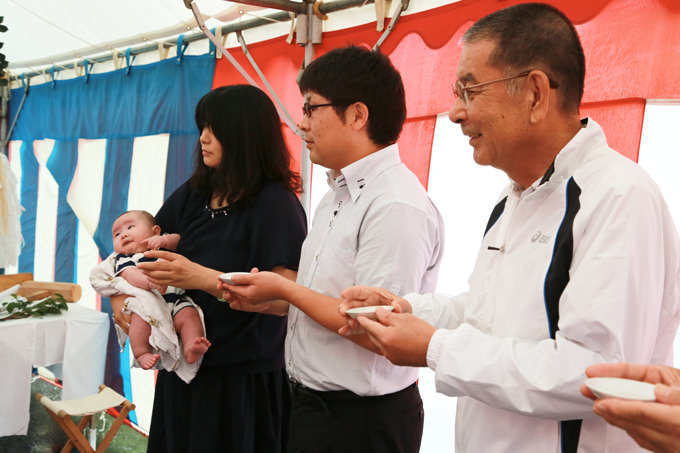 福岡県糸島市02　注文住宅建築現場リポート①　～地鎮祭～