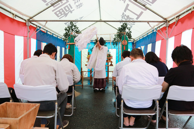 福岡県糸島市02　注文住宅建築現場リポート①　～地鎮祭～