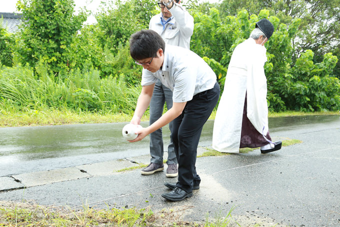 福岡県糸島市02　注文住宅建築現場リポート①　～地鎮祭～