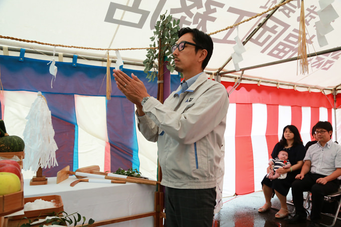「糸島市02」注文住宅現場リポート①【地鎮祭】