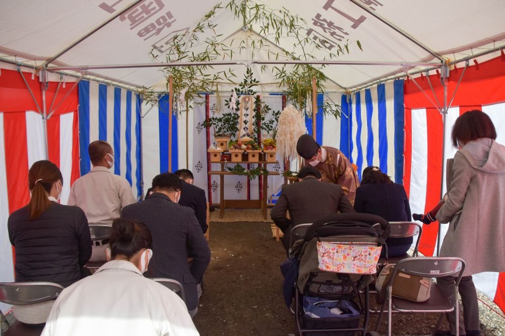 福岡県久留米市01　注文住宅建築現場リポート①　～地鎮祭～