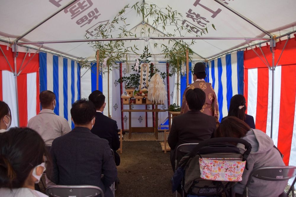 福岡県久留米市01　注文住宅建築現場リポート①　～地鎮祭～