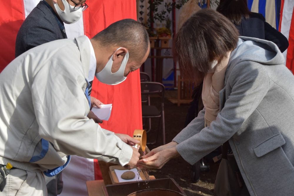 福岡県久留米市01　注文住宅建築現場リポート①　～地鎮祭～