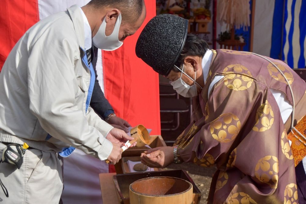 福岡県久留米市01　注文住宅建築現場リポート①　～地鎮祭～