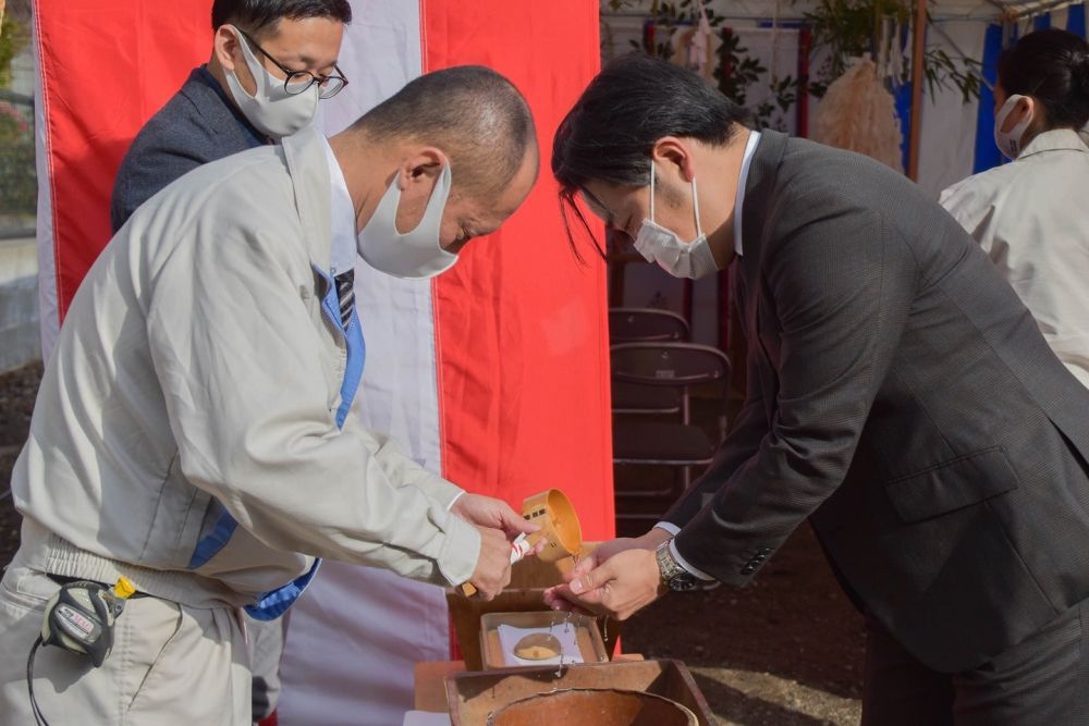 福岡県久留米市01　注文住宅建築現場リポート①　～地鎮祭～