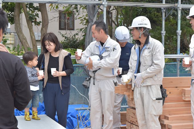 「福岡市南区柏原03」注文住宅現場リポート⑤【上棟式】