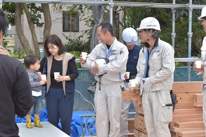 福岡市南区柏原03　注文住宅建築現場リポート⑤　～上棟式～