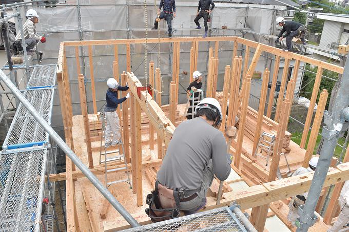 「福岡市南区柏原03」注文住宅現場リポート⑤【上棟式】
