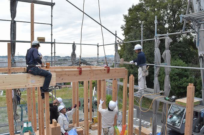 福岡市南区柏原03　注文住宅建築現場リポート⑤　～上棟式～