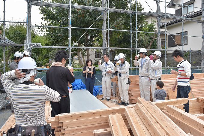 福岡市南区柏原03　注文住宅建築現場リポート⑤　～上棟式～