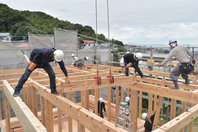 福岡市南区柏原03　注文住宅建築現場リポート⑤　～上棟式～