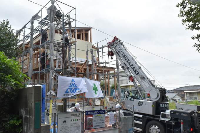 「福岡市南区柏原03」注文住宅現場リポート⑤【上棟式】