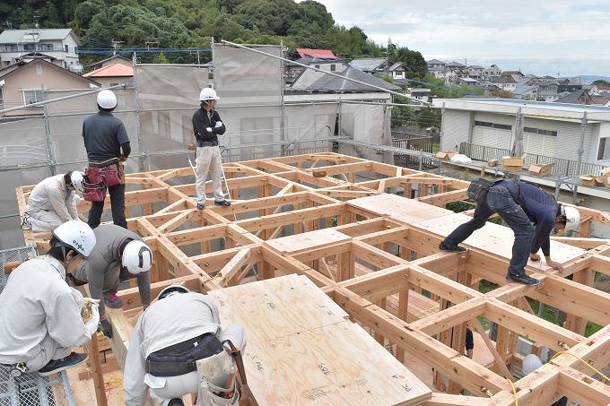 「福岡市南区柏原03」注文住宅現場リポート⑤【上棟式】