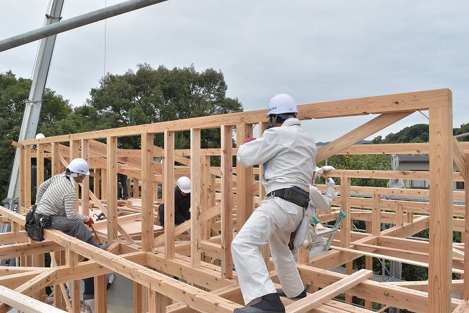 「福岡市南区柏原03」注文住宅現場リポート⑤【上棟式】