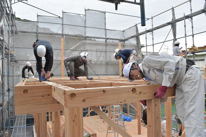 「福岡市南区柏原03」注文住宅現場リポート⑤【上棟式】