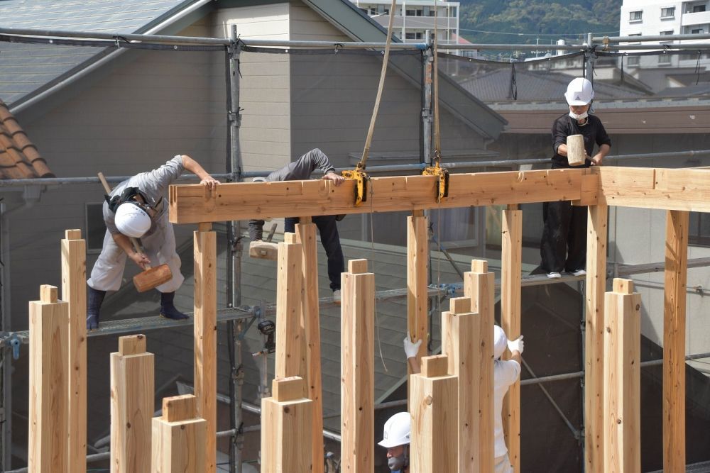 福岡市南区21　注文住宅建築現場リポート⑦　～上棟式～