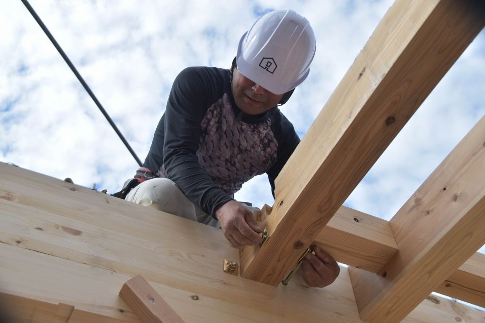 福岡市南区21　注文住宅建築現場リポート⑦　～上棟式～