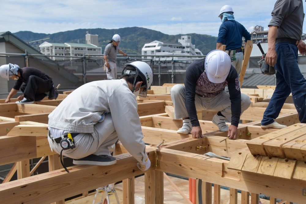 福岡市南区21　注文住宅建築現場リポート⑦　～上棟式～