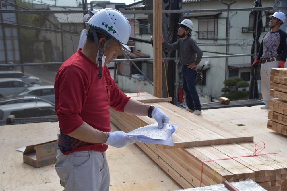 福岡市南区21　注文住宅建築現場リポート⑦　～上棟式～