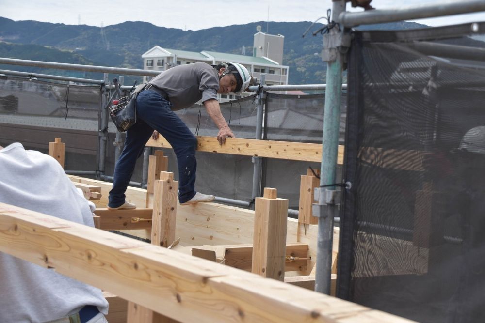 福岡市南区21　注文住宅建築現場リポート⑦　～上棟式～