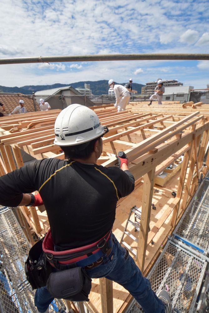 福岡市南区21　注文住宅建築現場リポート⑦　～上棟式～