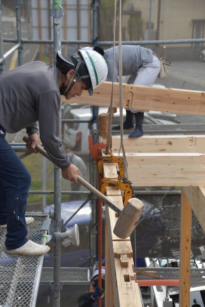 福岡市南区21　注文住宅建築現場リポート⑦　～上棟式～