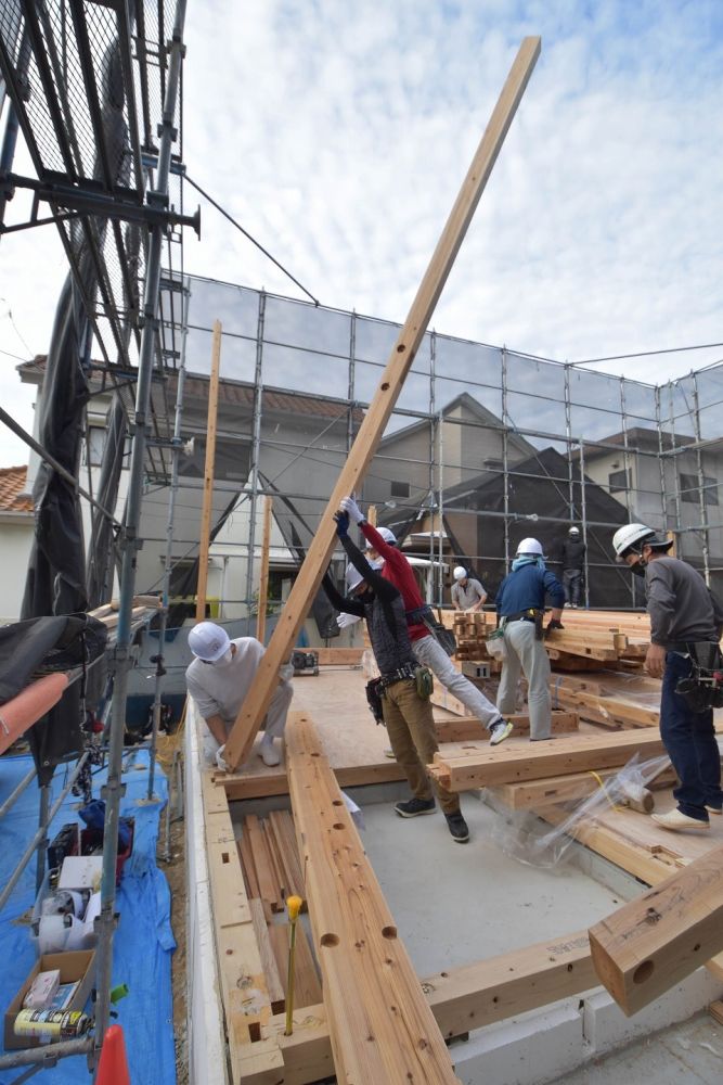 福岡市南区21　注文住宅建築現場リポート⑦　～上棟式～