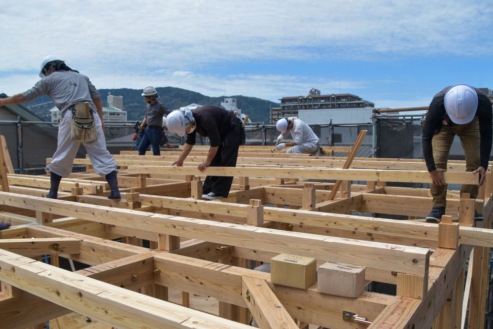 福岡市南区21　注文住宅建築現場リポート⑦　～上棟式～