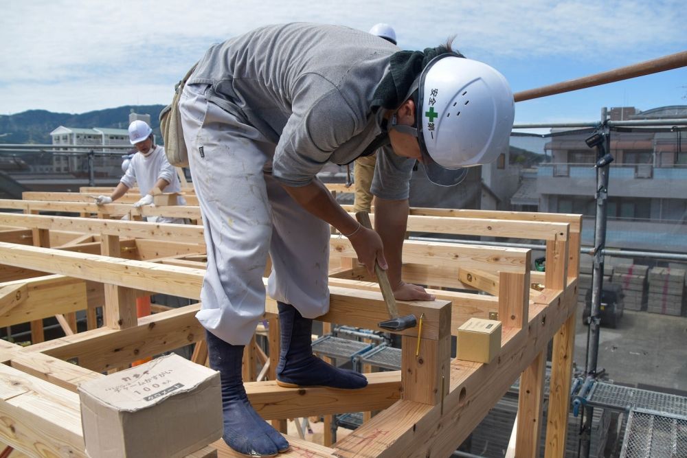 福岡市南区21　注文住宅建築現場リポート⑦　～上棟式～