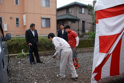 福岡市南区高木03 注文住宅建築現場リポート① ~地鎮祭~