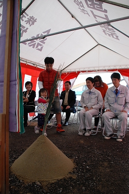 福岡市南区高木03 注文住宅建築現場リポート① ~地鎮祭~