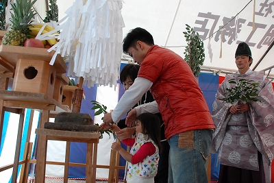 福岡市南区高木03　注文住宅建築現場リポート①　～地鎮祭～