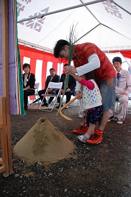 福岡市南区高木03　注文住宅建築現場リポート①　～地鎮祭～