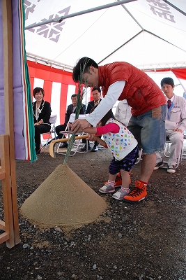 福岡市南区高木03 注文住宅建築現場リポート① ~地鎮祭~