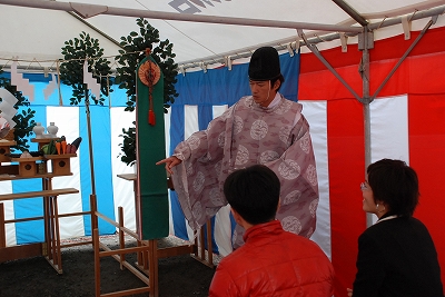 福岡市南区高木03 注文住宅建築現場リポート① ~地鎮祭~