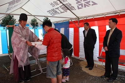 福岡市南区高木03 注文住宅建築現場リポート① ~地鎮祭~