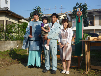 福岡市南区日佐01　注文住宅建築現場リポート①　～地鎮祭～