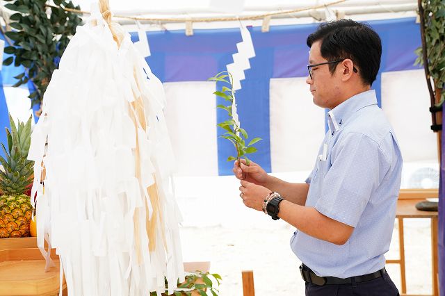 福岡県筑紫野市06　注文住宅建築現場リポート①　～地鎮祭～