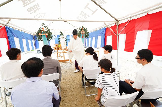 福岡県筑紫野市06　注文住宅建築現場リポート①　～地鎮祭～