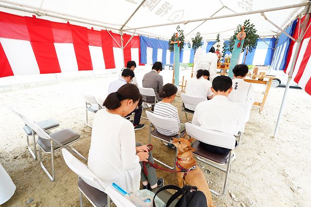 福岡県筑紫野市06　注文住宅建築現場リポート①　～地鎮祭～