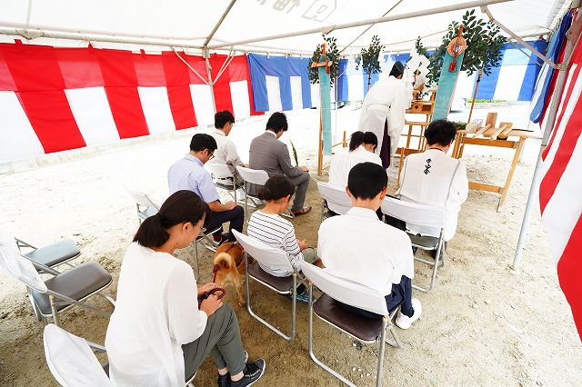 福岡県筑紫野市06　注文住宅建築現場リポート①　～地鎮祭～