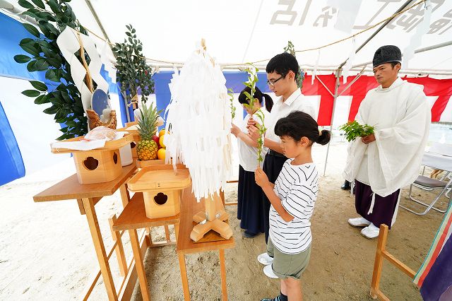 福岡県筑紫野市06　注文住宅建築現場リポート①　～地鎮祭～