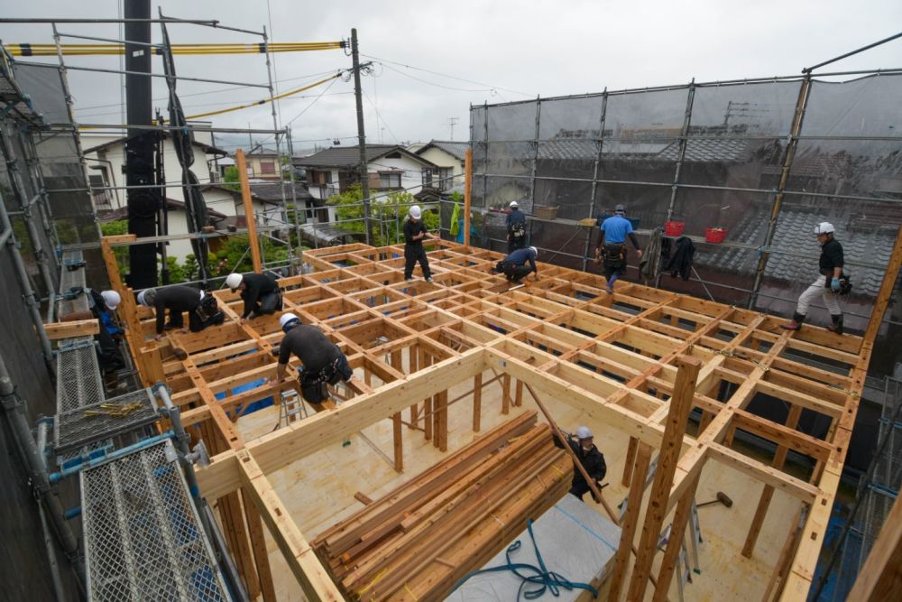 福岡市西区04　注文住宅建築現場リポート②　～上棟式～