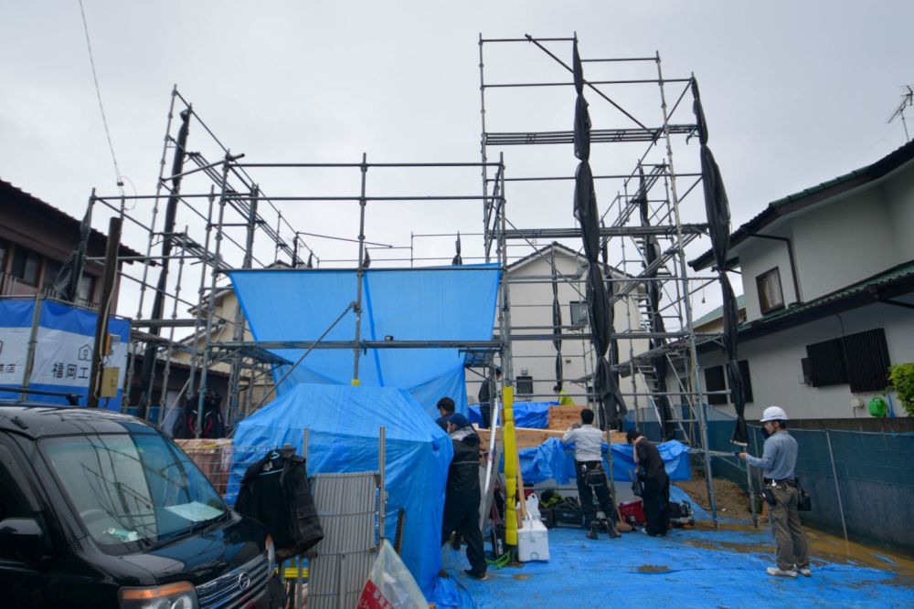 「福岡市西区04」注文住宅現場リポート②【上棟式】