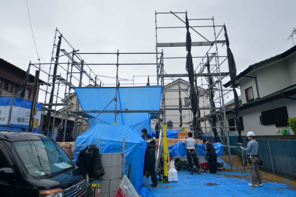 福岡市西区04　注文住宅建築現場リポート②　～上棟式～