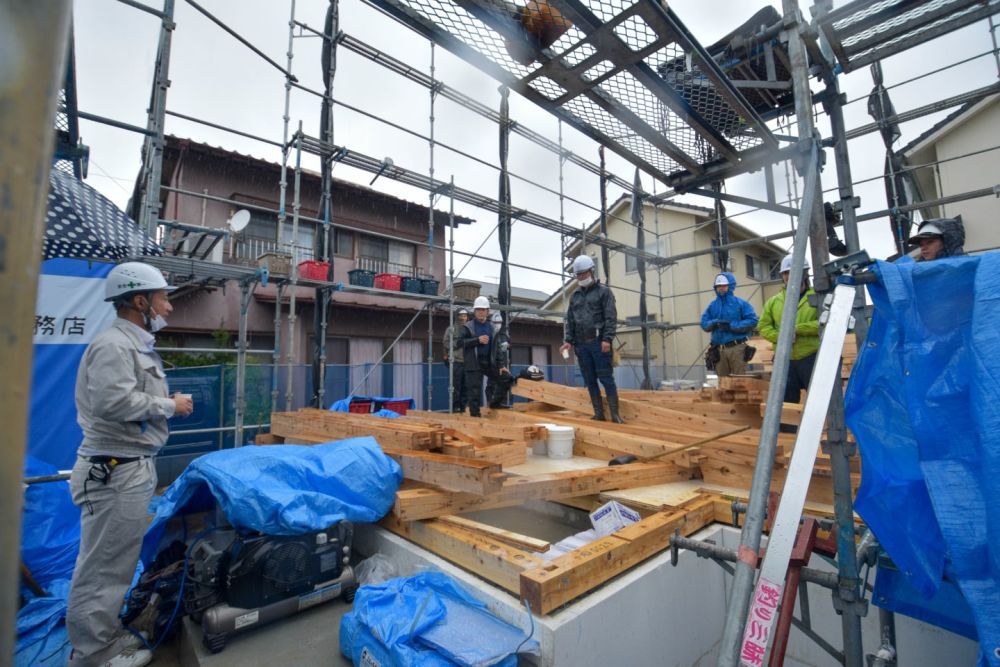 福岡市西区04　注文住宅建築現場リポート②　～上棟式～